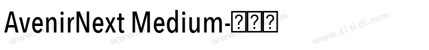 AvenirNext Medium字体转换